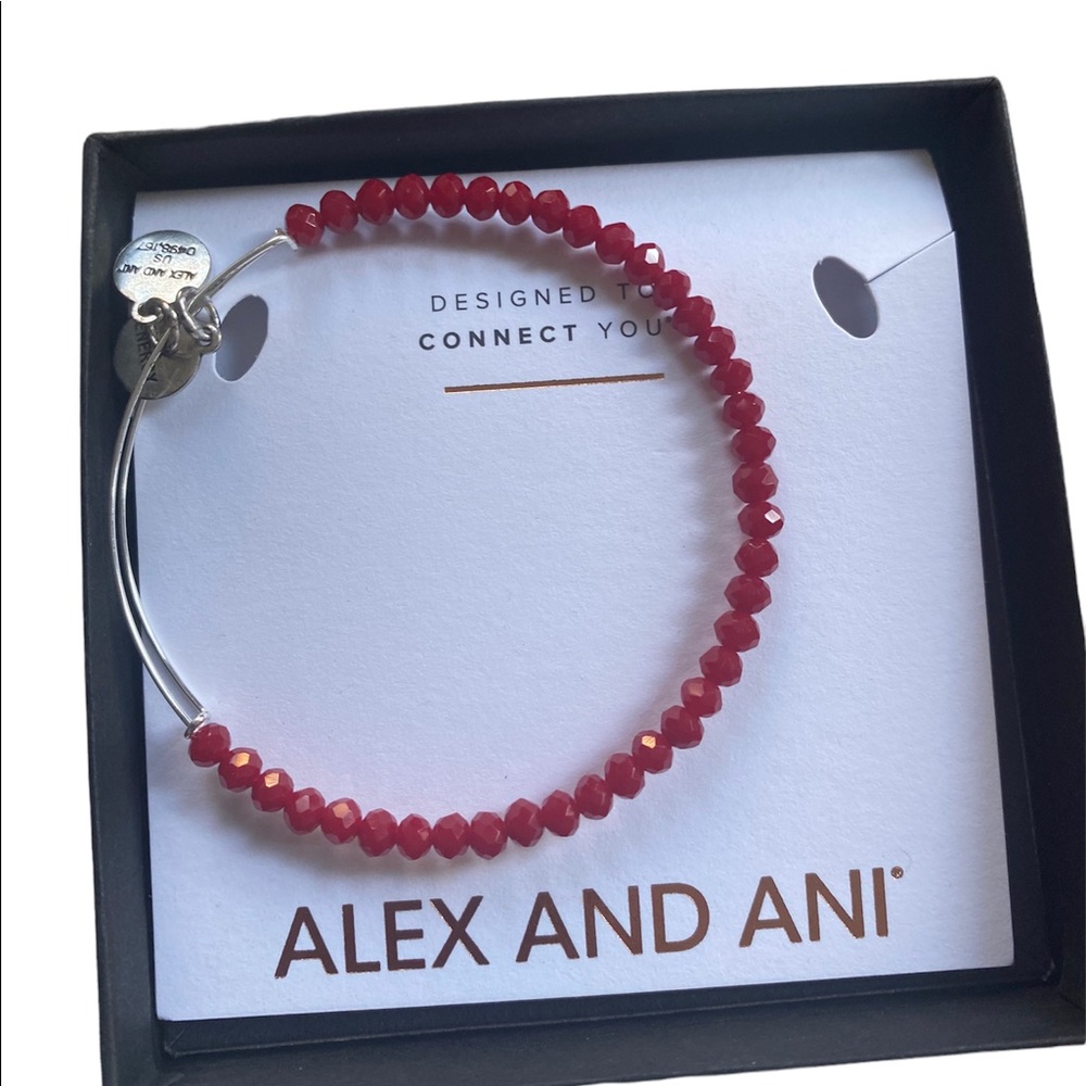 Alex and ani - red bracelet new